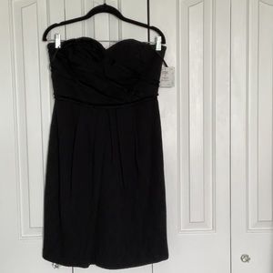 Suzy Chin black dress with breast boning